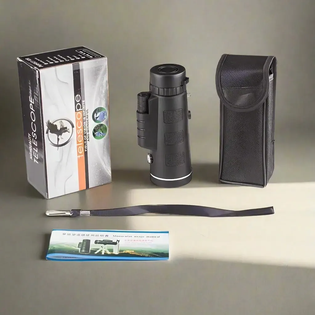 Monocular Telescope with Compass Tripod