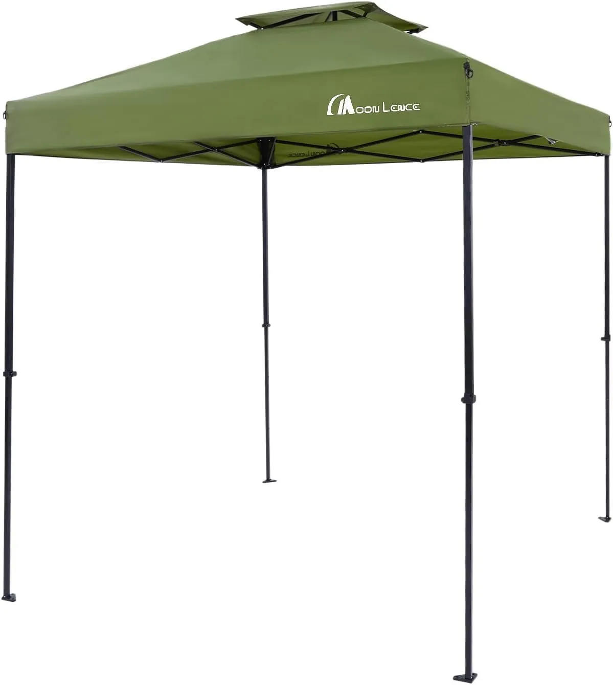 MOON LENCE Tarp Tent One-Touch(Two Width: 78.74 inch/98.43 inch), 3-Step Adjustable Easy to Assemble, UV-Cut Sunshade Steel Tent Tarp Camping Outdoor Leisure Equipment (6.6 ft Green)