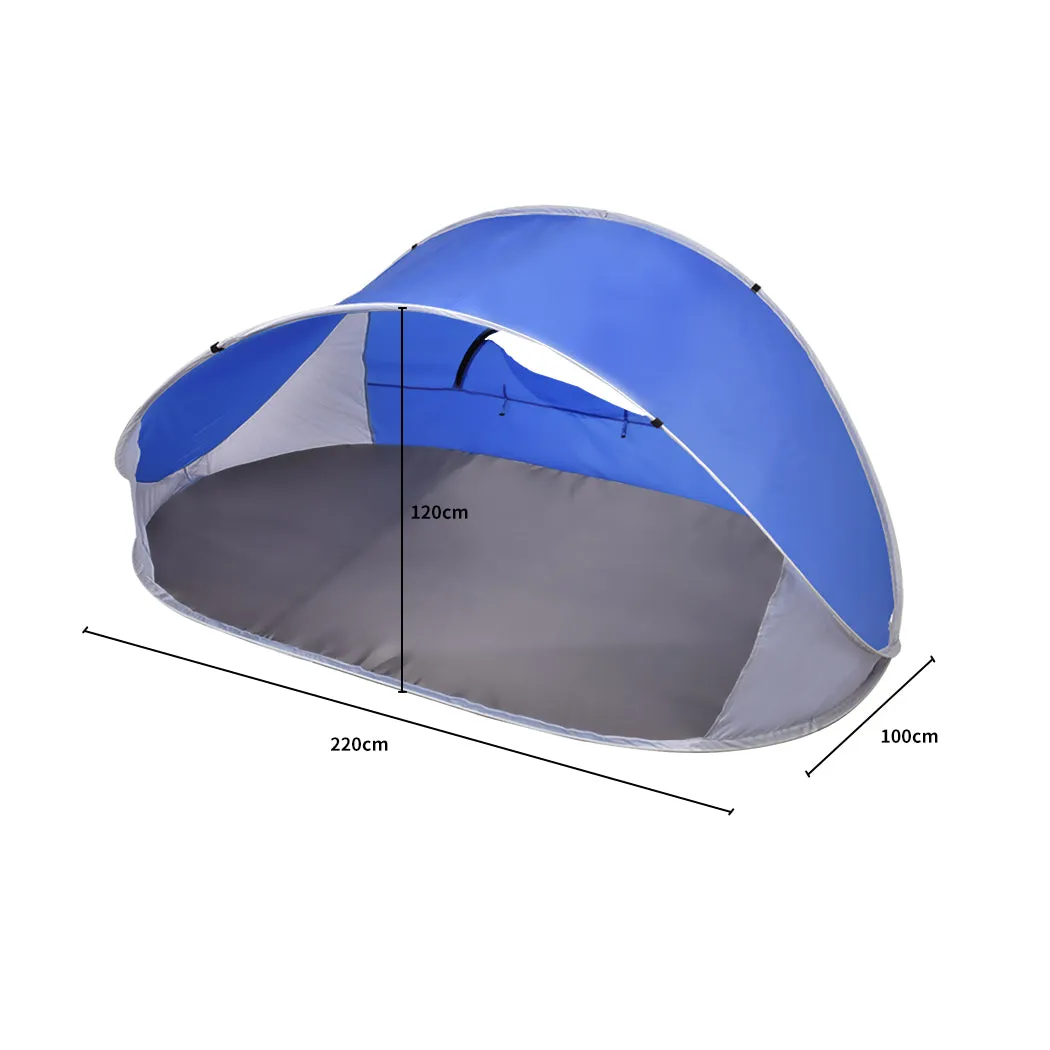 Mountview Pop Up Tent Camping Beach Blue