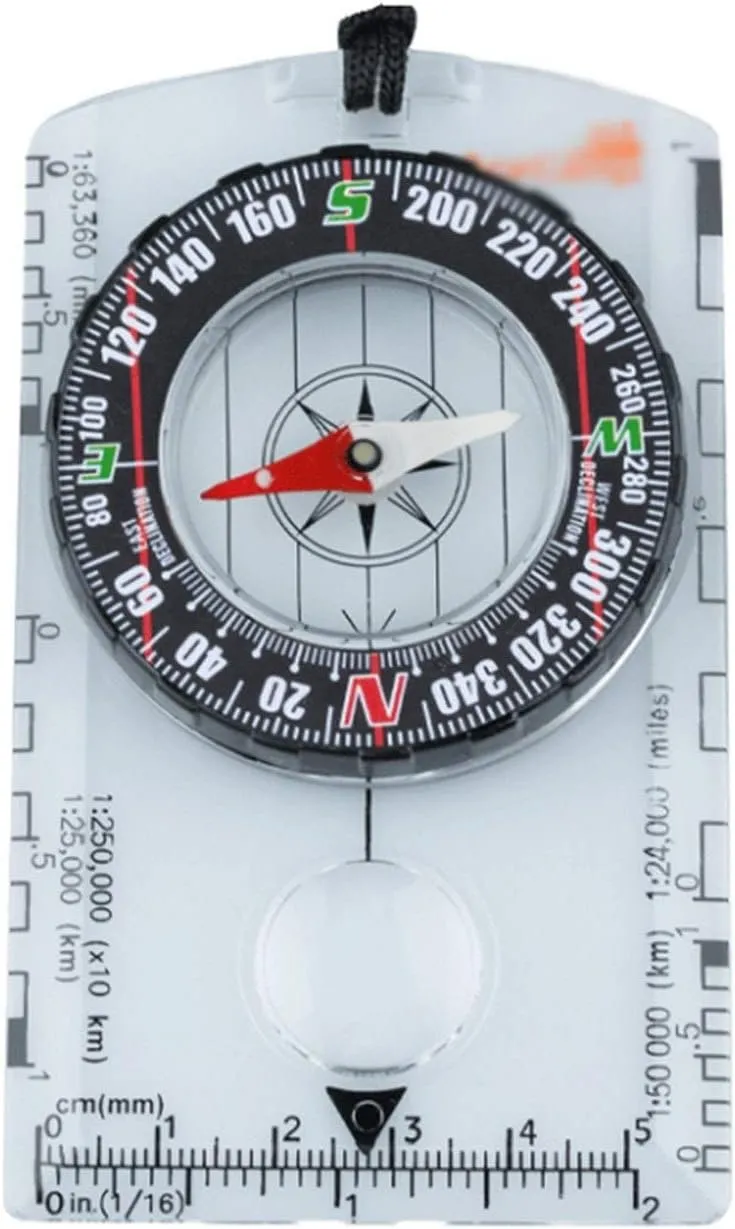 Multifunctional Map Compass, North Needle, Orienteering Professional High-precision Portable Sports Map Scale