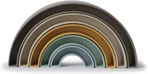 mushie Rainbow Stacker Toy | Made in Denmark (Hillside)