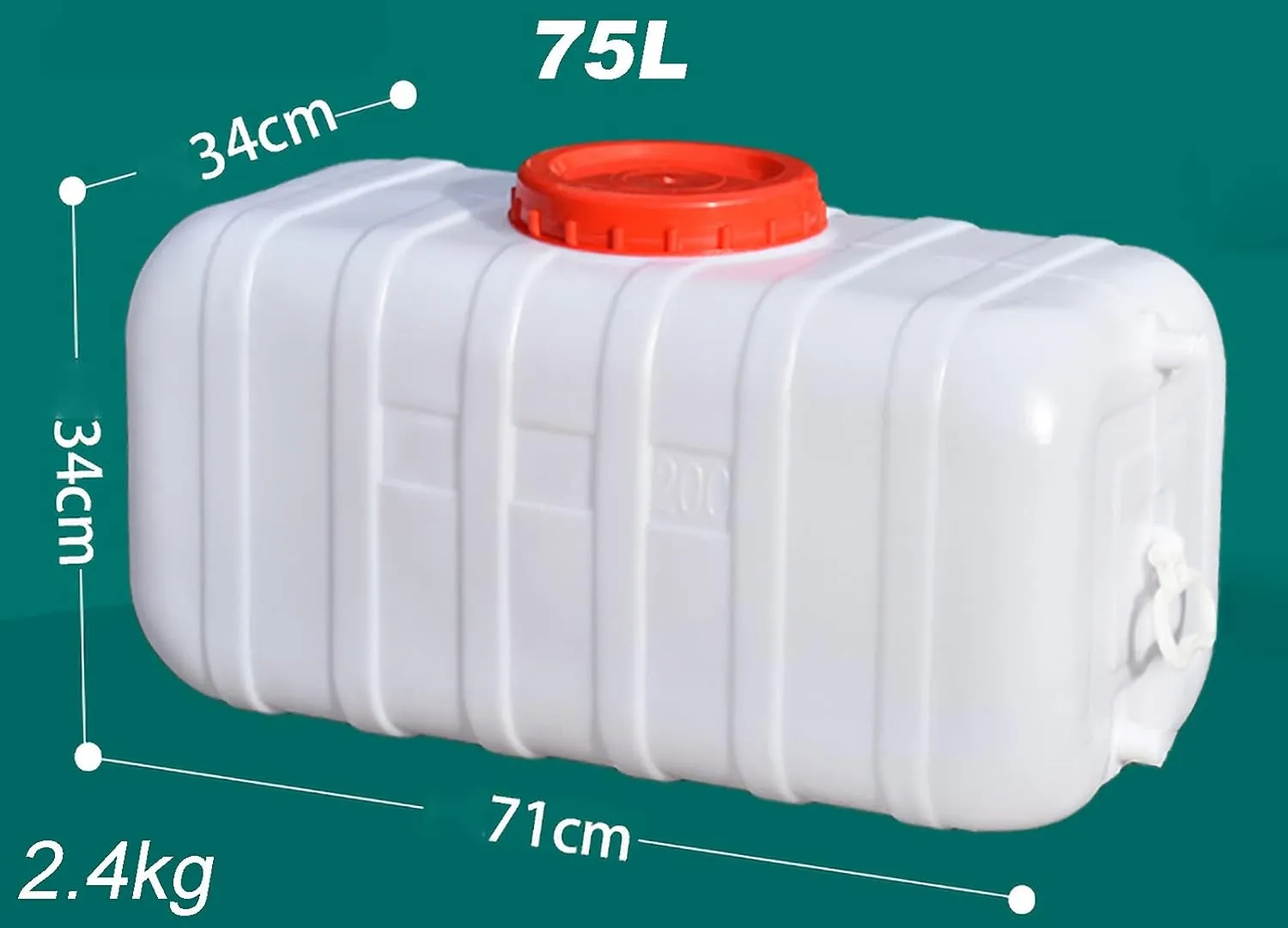 NAKAN Large Water Container with Faucet, Multifunctional Water Tank, Suitable for Camping and Hiking Water Storage Tanks(Color:75L)