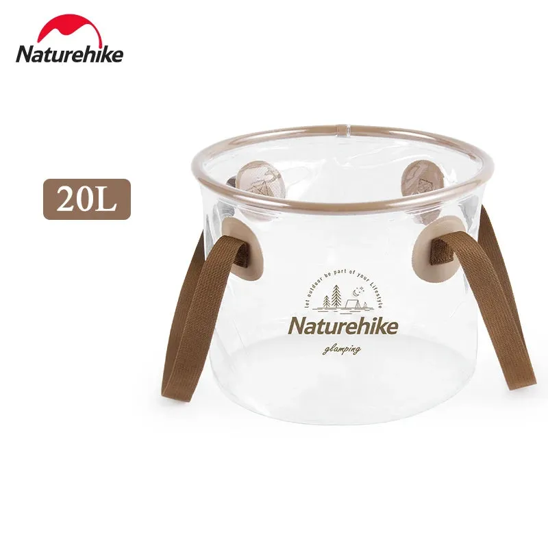 NATUREHIKE Foldable 20L Water Bucket for Camping, BBQ, and Travel