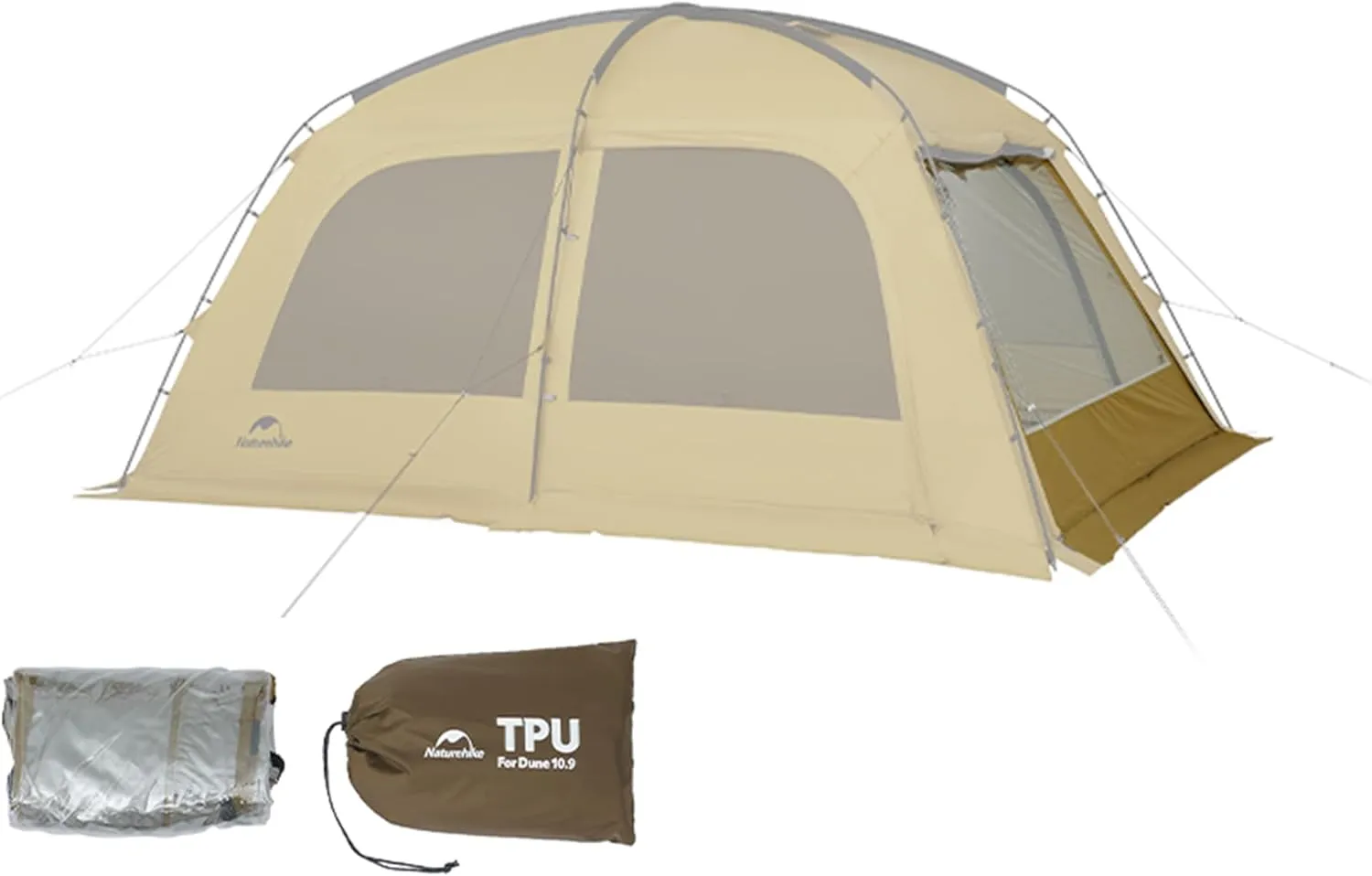 Naturehike7.6 Double Person 4-Seasons Camping Tent, UPF50  Sun Protection Tent with 7001 Aluminum Alloy Poles, PU2000mm  Waterproof Tent for Outdoor Camping,Picnic