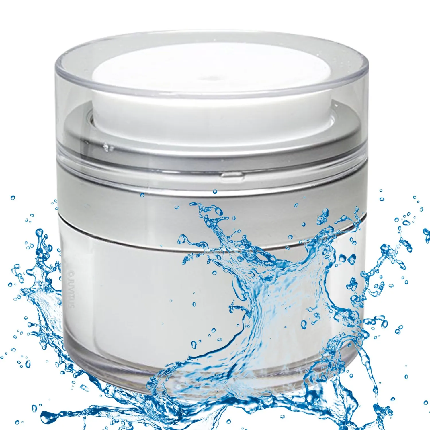 New Empty Airless Cosmetic Container – The Best Refillable Container for Creams, Gels & Lotions - Leak Proof BPA FREE Portable Travel Size Container, TSA Approved - The Best Cream Jar (1.7 oz)