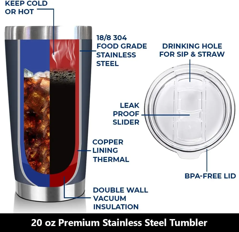 NewEleven Fathers Day Gift For Dad - Birthday Gifts For Dad From Daughter - Husband Gifts - Unique Birthday Present Ideas For Father, Husband, New Papa, Bonus Father From Daughter - 20 Oz Tumbler