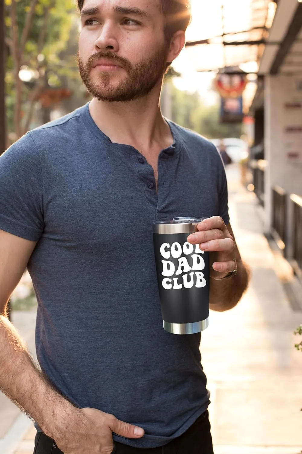 NewEleven Fathers Day Gift For Dad From Daughter Son Kids - Gift For Dad, Father, Step Father - Funny Birthday Gifts For Father - 20 Oz Tumbler