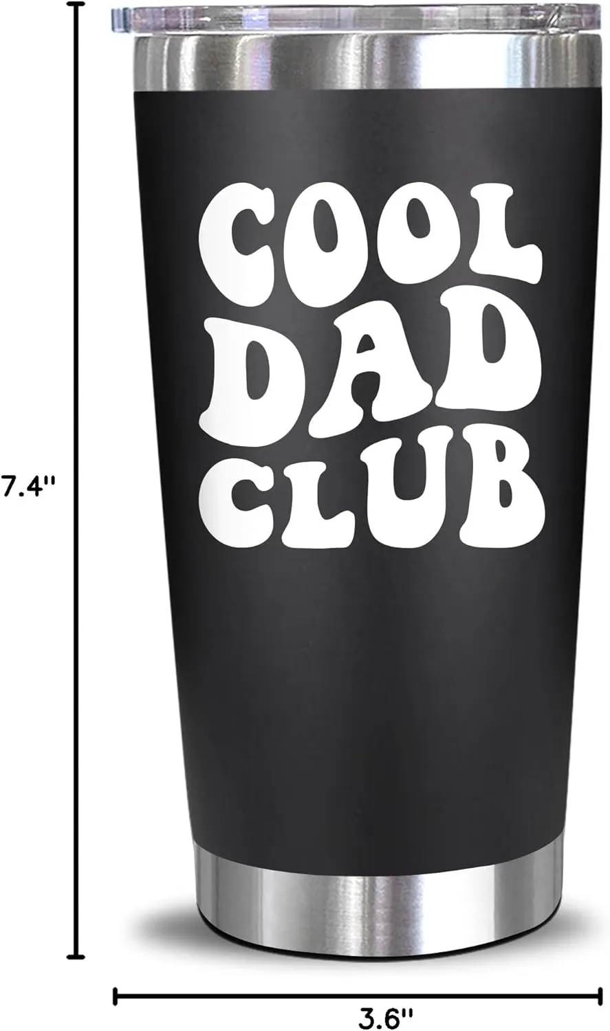 NewEleven Fathers Day Gift For Dad From Daughter Son Kids - Gift For Dad, Father, Step Father - Funny Birthday Gifts For Father - 20 Oz Tumbler
