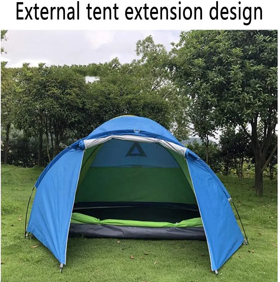 NIEH Tent,Dome Family Waterproof Camping Tent,Outdoor Hiking Easy Set Up 3-4 People Orange 114x59inch