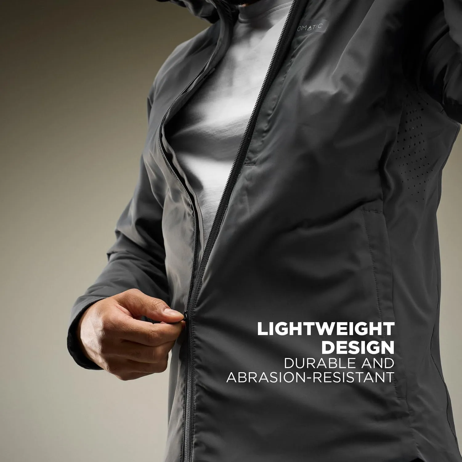 NOMATIC Outset Jacket: Mens Lightweight Travel Jacket, Water & Stain Resistant, Collapsible Jacket Folds into a Travel Pillow