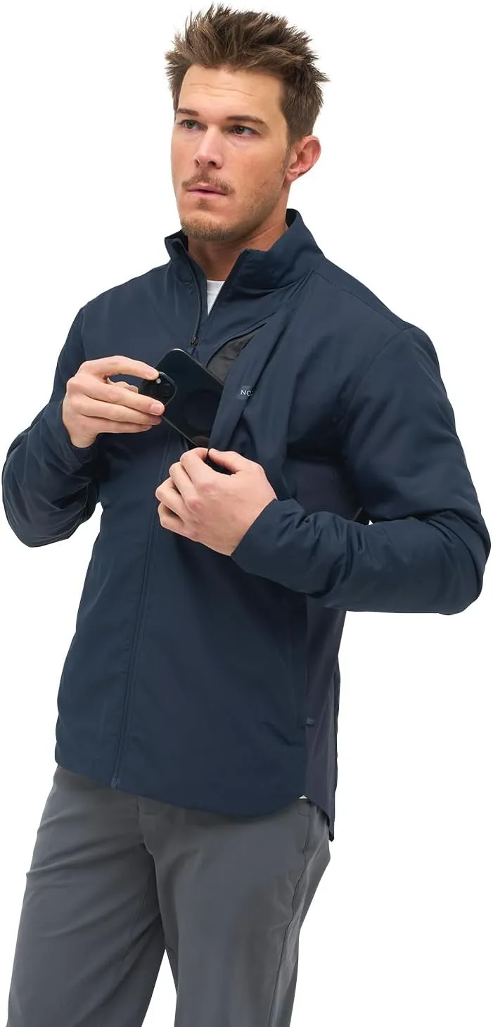 NOMATIC Outset Jacket: Mens Lightweight Travel Jacket, Water & Stain Resistant, Collapsible Jacket Folds into a Travel Pillow