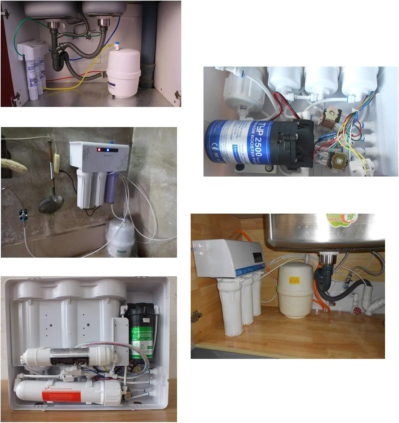 NSF Certified 3/8" O.D. Push to Connect Fittings for RO (Reverse Osmosis) Water Filter 30 pcs 30 feet 3/8" Water tubing.
