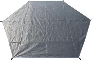 Octagonal Waterproof Ground Sheet, Pe Tent Footprint 129.9 X 129.9 with Tie Strings for Large Tent Setup