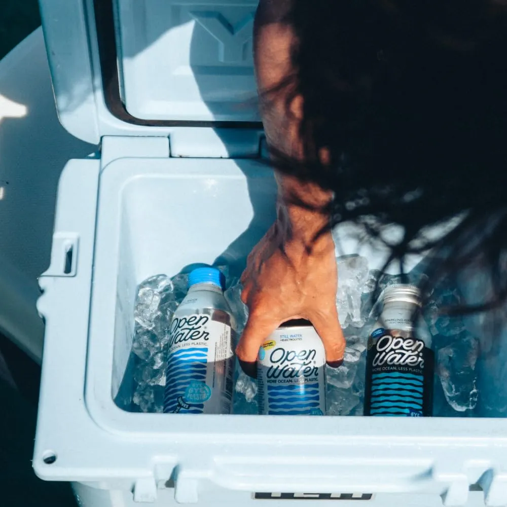 Open Water Still 12oz cans (1 case, 12 cans) - Sustainable Aluminum Canned Still Water With Electrolytes - 7.0 pH Balanced BPA-Free Ultra-Purified Water