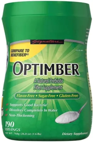Optifibe'r Powder by Kik-Iand, Fiber Supplement, 25.6 oz (190 Servings)