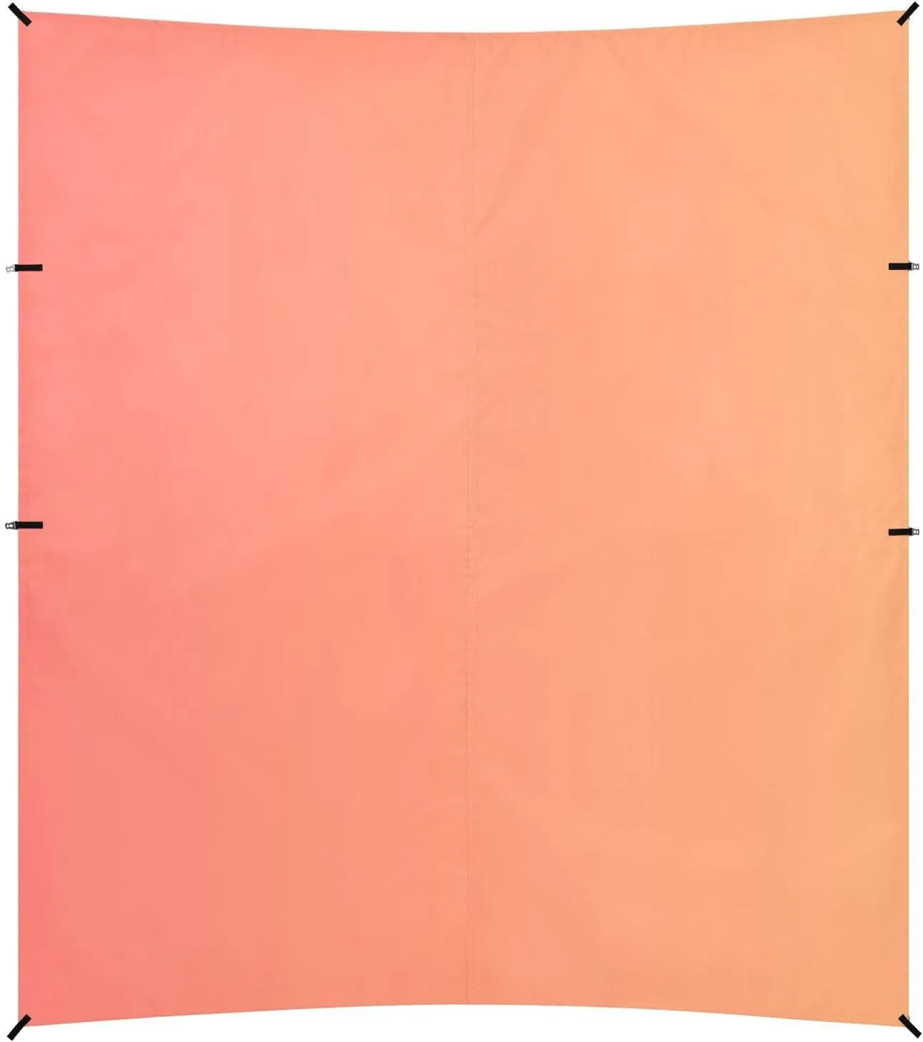 Orange Gradient Beach Cabana Tent UPF50 Waterproof Large Sun Shade with Carrying Bag for Camping Trips, Fishing, Backyard Fun or Picnics
