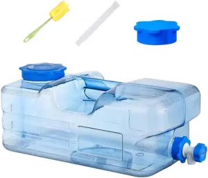Orgonite Water Storage Containers, Camping Water Container, Portable Water Tank with Faucet Camping Bucket with Tap Water Jug with Spigot BPA Free Emergency Water Storage for Outdoor Camping Hiking