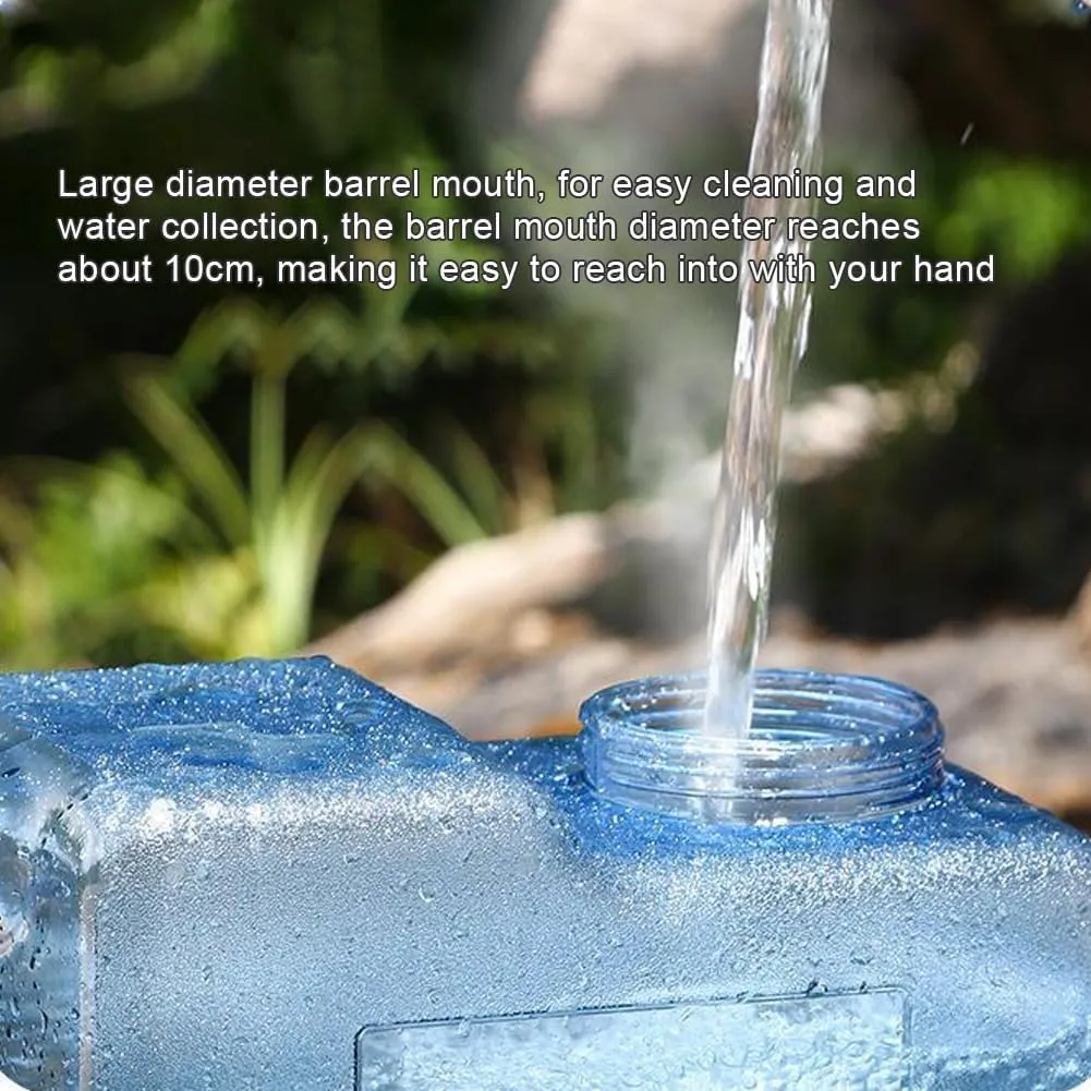 Orgonite Water Storage Containers, Camping Water Container, Portable Water Tank with Faucet Camping Bucket with Tap Water Jug with Spigot BPA Free Emergency Water Storage for Outdoor Camping Hiking
