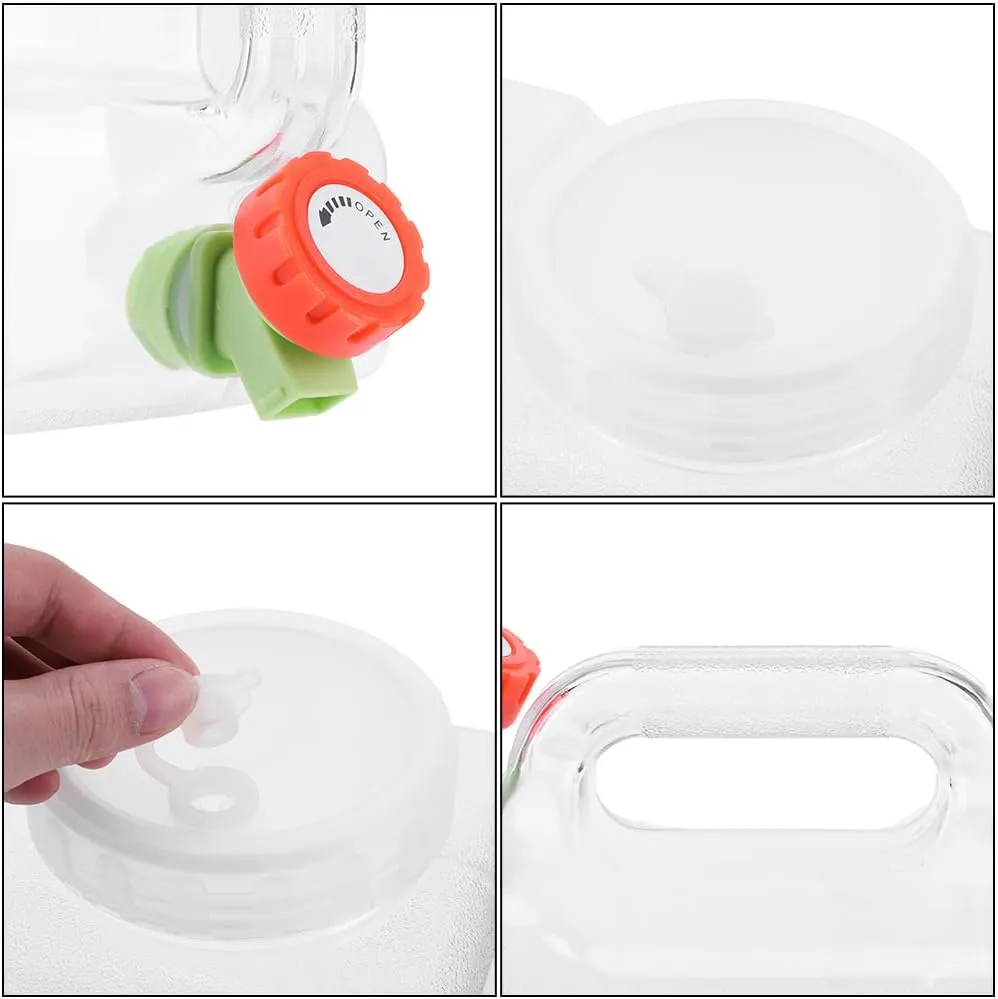 Orgonite Water Storage Containers, Camping Water Container, Portable Water Tank with Faucet Camping Bucket with Tap Water Jug with Spigot BPA Free Emergency Water Storage