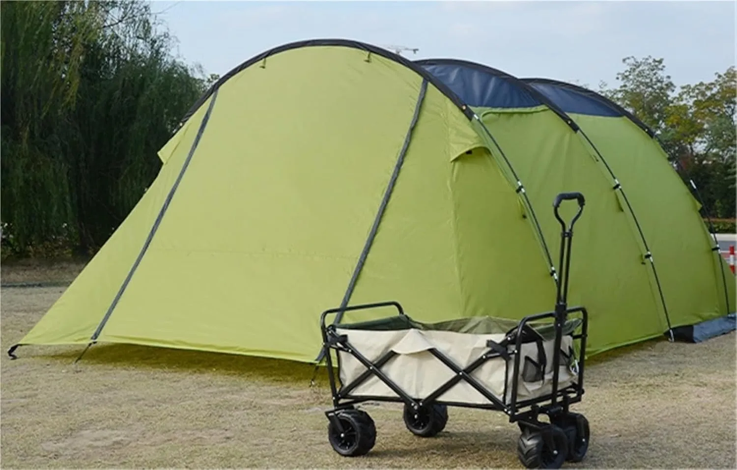 Outdoor Camping Tent Multi-Person Family Camping Tent Automatic Double-Layer Tent
