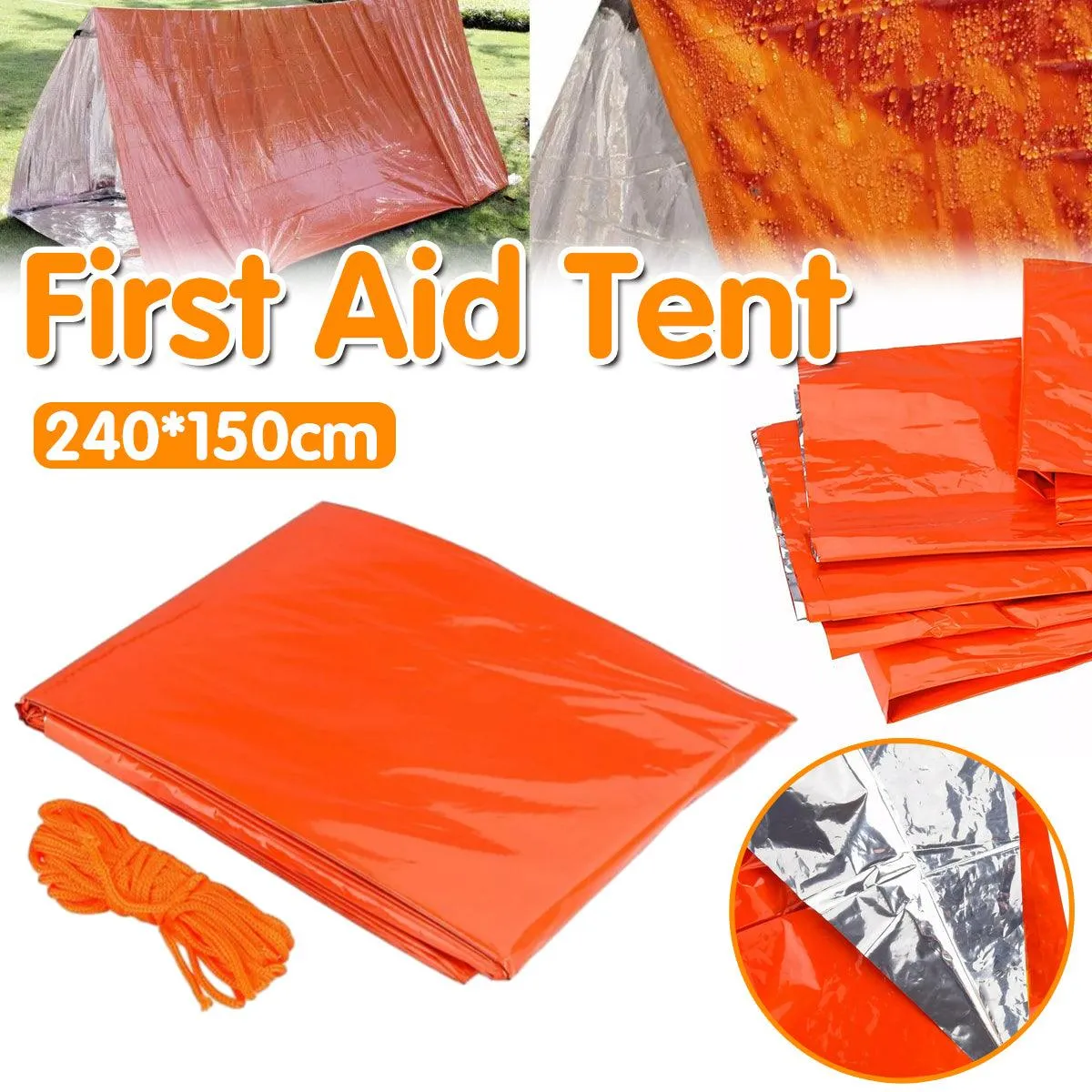 Outdoor Emergency First Aid Tent Survival Shelter Waterproof Camping Gear