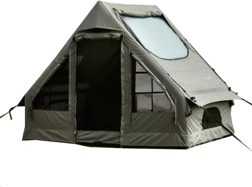 Outdoor Inflatable Camping Tent with Air Pump,4-6 Person Glamping Tents,Easy Setup Waterproof House for Fishing,Camping Hiking