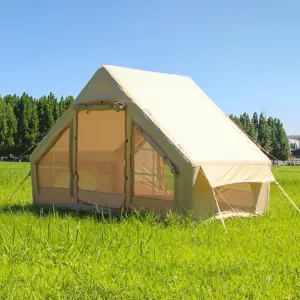 Outdoor Inflatable Tent, Thickened Oxford Cloth Large Space Camping Overnight Travel Equipment Rainproof Small House