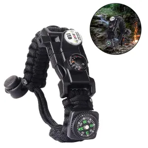Outdoor Survival Bracelet Multifunctional Survival Kit Compass