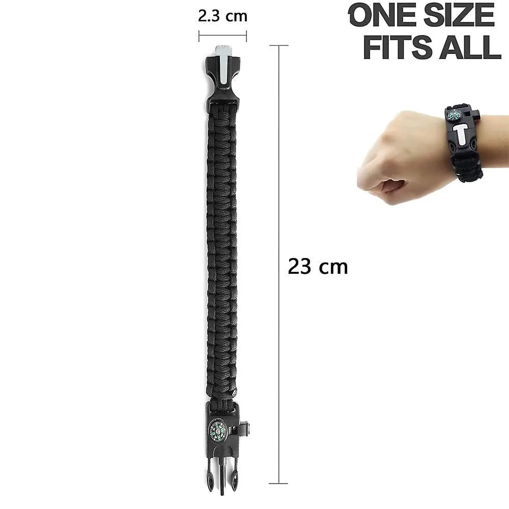 Outdoor Survival Bracelet Multifunctional Survival Kit Compass
