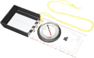 Outdoor Survival Compass Ruler Multipurpose Hiking Tool for Mapping and Guiding Lightweight Design for