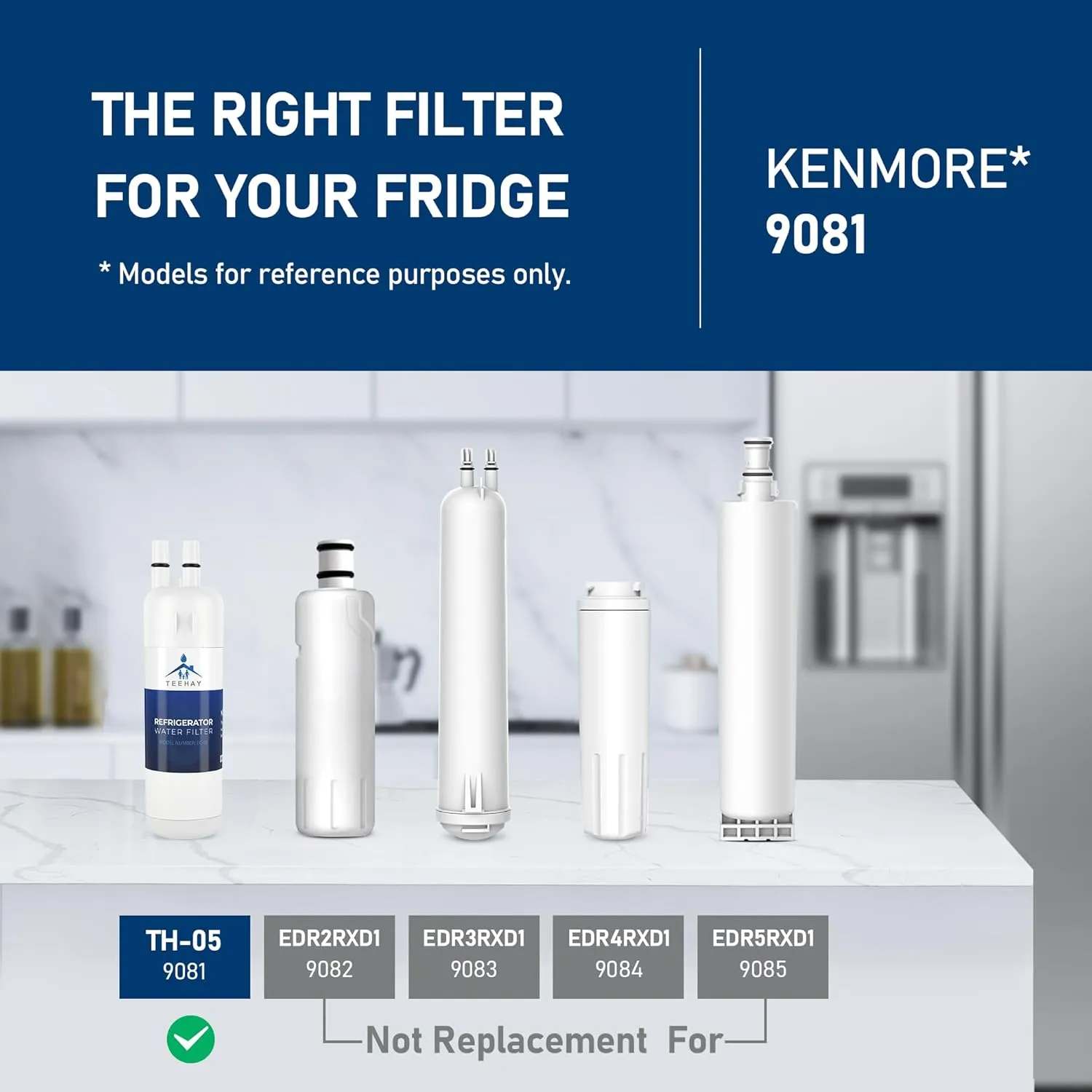 P4RFKB2 Filter Replacement, Compatible With Kenmore 9930, 46-9930, 9081, 46-9081, 9930P, 469930, 04609930000 (2 Pack)