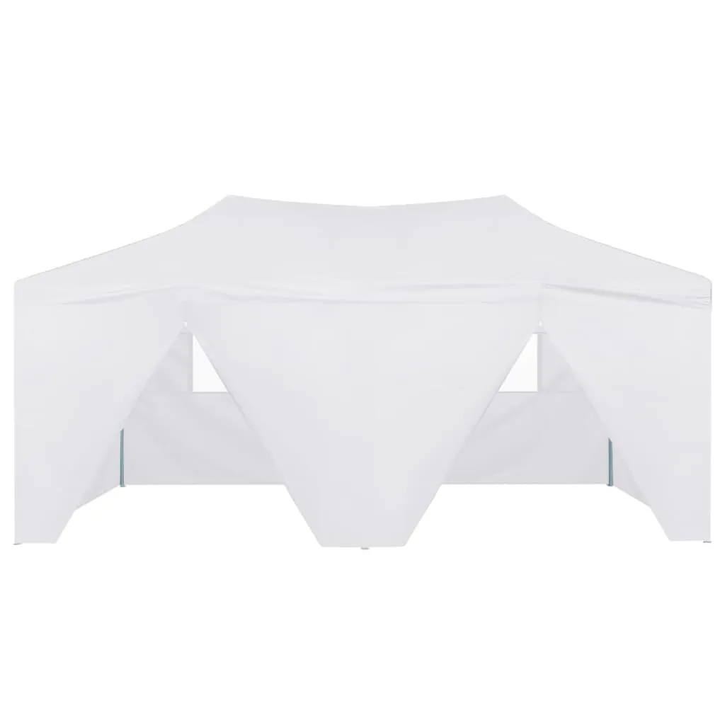 Party Tent Outdoor Canopy Folding Patio Gazebo with 4 Sidewalls Steel
