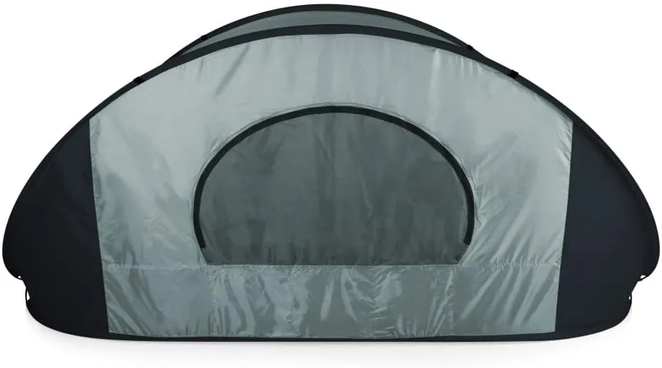 PICNIC TIME NCAA Georgia Tech Yellow Jackets Manta Portable Beach Tent, Pop Up Tent, Beach Sun Shelter Pop Up, (Gray with Black Accents)