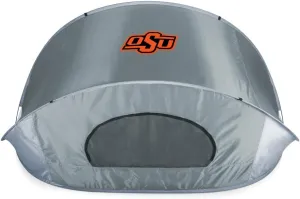 PICNIC TIME NCAA Georgia Tech Yellow Jackets Manta Portable Beach Tent, Pop Up Tent, Beach Sun Shelter Pop Up, (Gray with Black Accents)