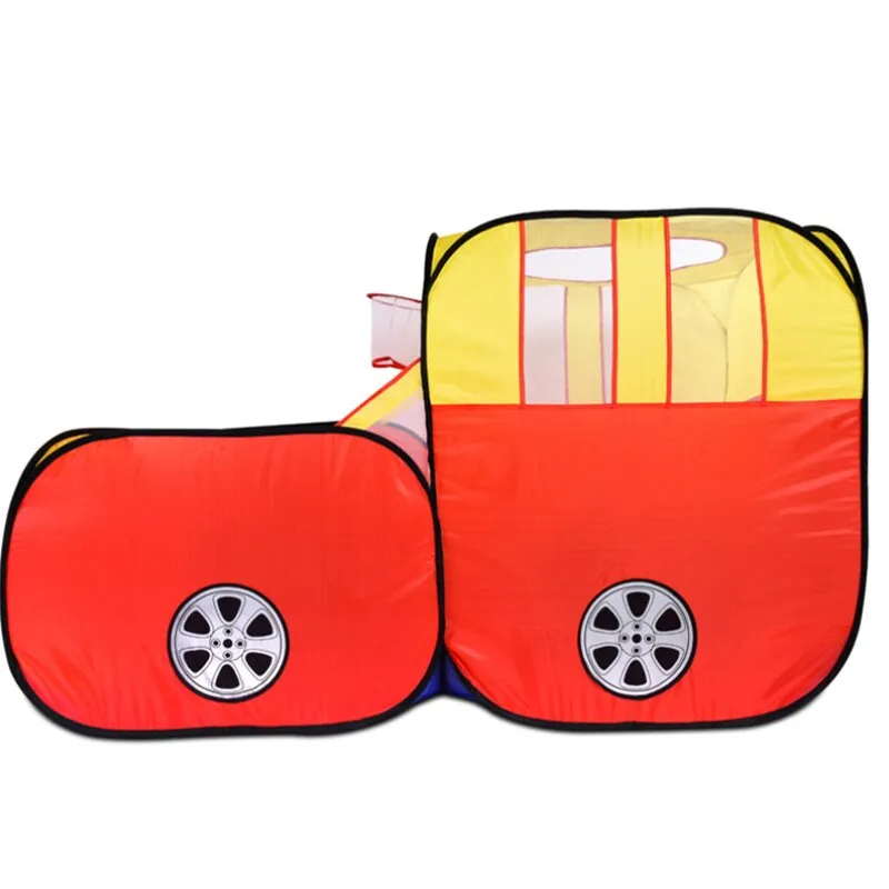 Play Tent Baby Tunnel Ball Pool Outdoor Indoor Cartoon Car Playhouse Kids Children Play Game House Toy For Kid Cubby Waterproof