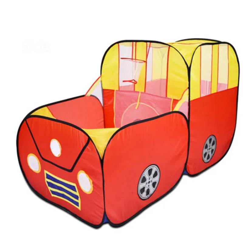 Play Tent Baby Tunnel Ball Pool Outdoor Indoor Cartoon Car Playhouse Kids Children Play Game House Toy For Kid Cubby Waterproof