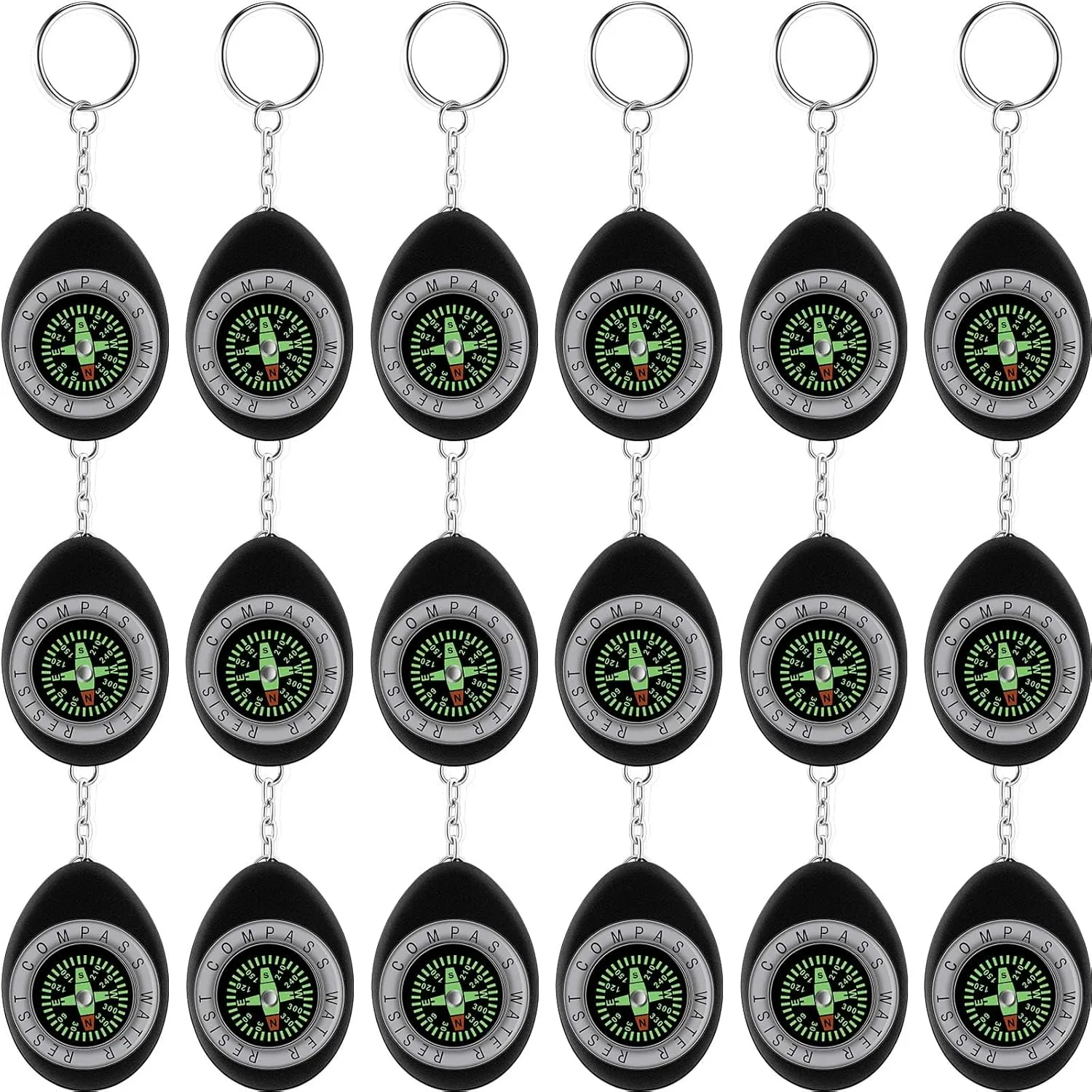 Pocket-Sized Survival Compass Set - 18 Pcs