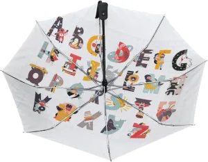 Poeticcity Automatic Folding UPF 50  Anti-UV Rain Umbrella, Auto Open/Close 3 Folds Sun Parasol Canopy Windproof Compact Travel Umbrella