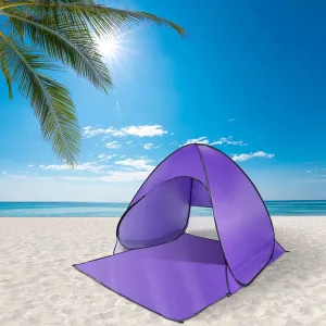Pop Up Beach Tent for 2-3 Person, UPF50  Anti-UV Sun Shelter w/Storage Bag