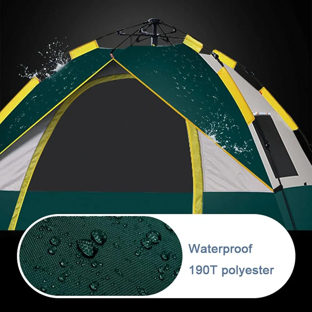 Pop Up Beach Tent Sun Shelter Portable Lightweight Instant Tent Pop Up Tent for 2 to 3 Person Automatic Opening Hydraulic Tent for Family Trip, Hiking, Picnic And Party
