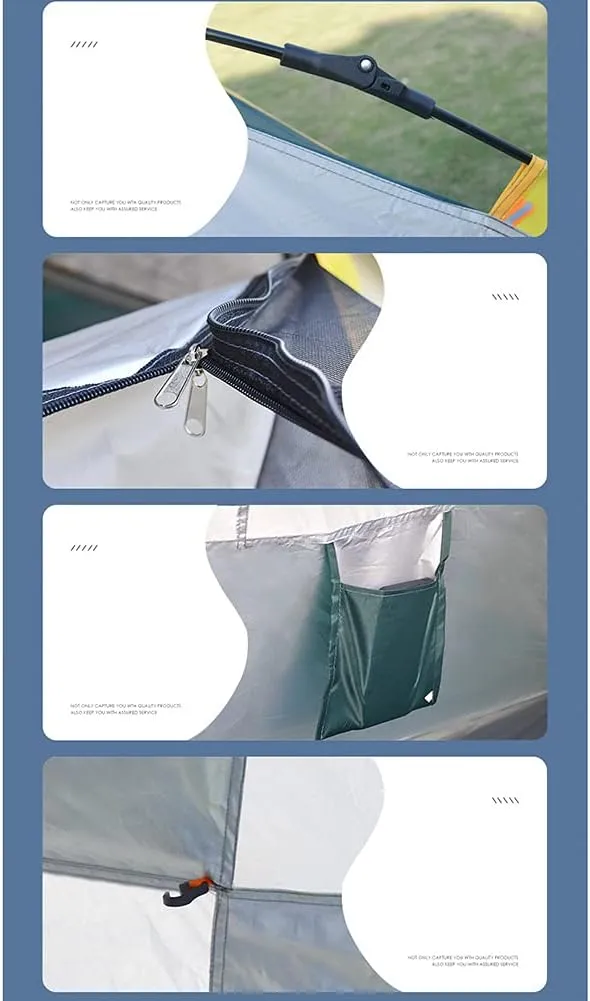 Pop Up Beach Tent Sun Shelter Portable Lightweight Instant Tent Pop Up Tent for 2 to 3 Person Automatic Opening Hydraulic Tent for Family Trip, Hiking, Picnic And Party