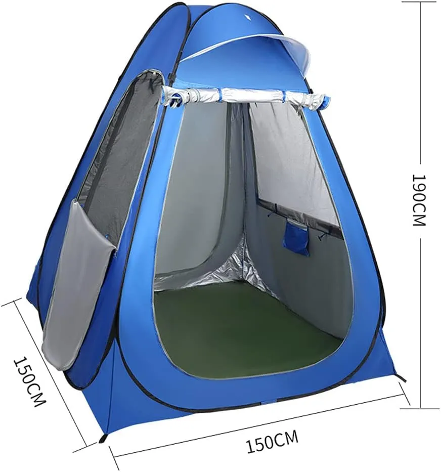 Pop Up Privacy Shower Tent Outdoor Toilet Dressing/Changing Room Portable Changing Tent for Camping Toilet Shower Privacy Shelters – Spacious, Extra Tall and Waterproof with Utility Accessories