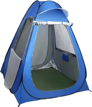 Pop Up Privacy Shower Tent Outdoor Toilet Dressing/Changing Room Portable Changing Tent for Camping Toilet Shower Privacy Shelters – Spacious, Extra Tall and Waterproof with Utility Accessories