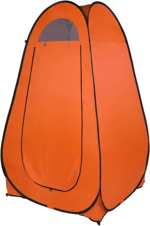 Pop Up Privacy Tent, Shower Tent Changing Tent Portable Outdoor Camping Bathroom Toilet Tent Changing Dressing Room Privacy Shelters Room for Hiking and Beach Sun Shelter Picnic- Waterproof,Orange