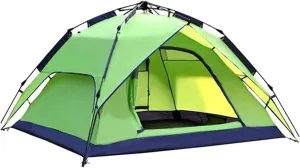 Pop Up Tent Family Camping Tent 4 Person Tent Portable Instant Tent Automatic Tent Windproof Easy to Set Up, Outdoor, Hiking and Mountain Trips