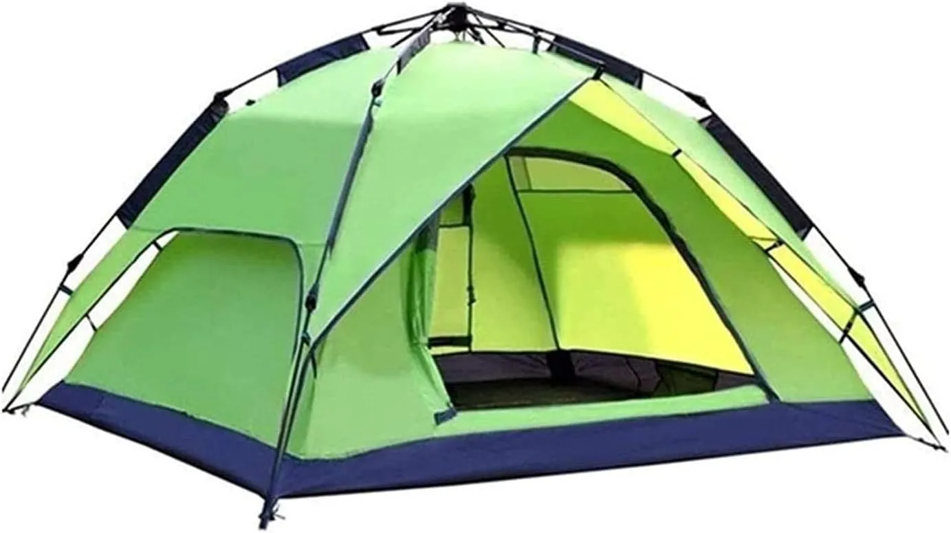 Pop Up Tent Family Camping Tent 4 Person Tent Portable Instant Tent Automatic Tent Windproof Easy to Set Up, Outdoor, Hiking and Mountain Trips