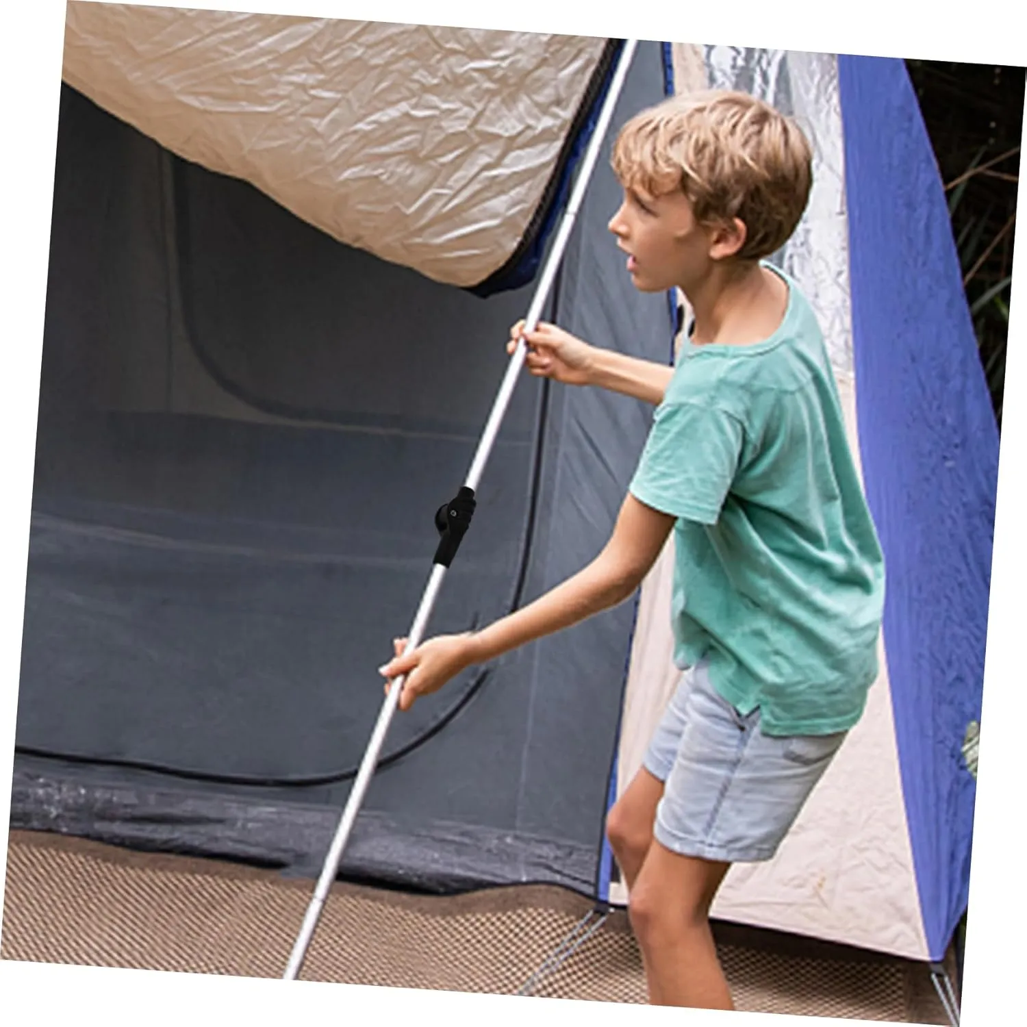 POPETPOP Outdoor Tent Accessories Tent Folding Tent Poles Tent Building Connectors Camping Supply Tent Support