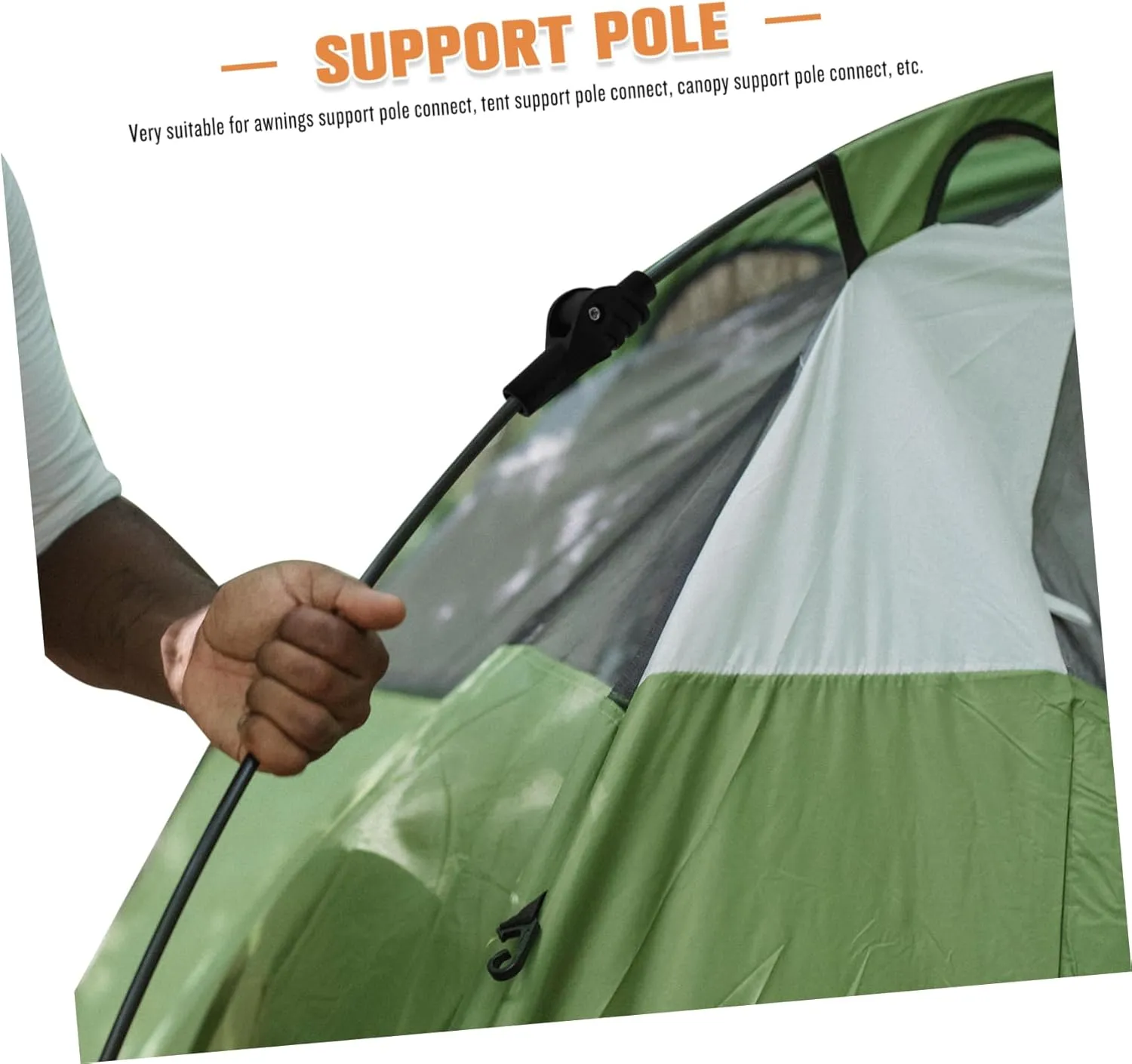 POPETPOP Outdoor Tent Accessories Tent Folding Tent Poles Tent Building Connectors Camping Supply Tent Support