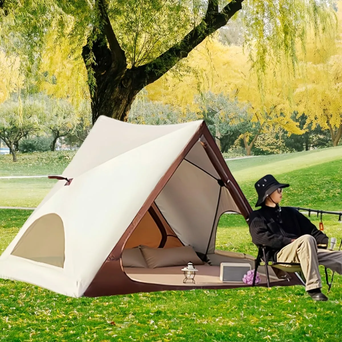 Popup Tents for Camping, Quick Setup, Lightweight and Portable, for Fishing, Camping and Beaches