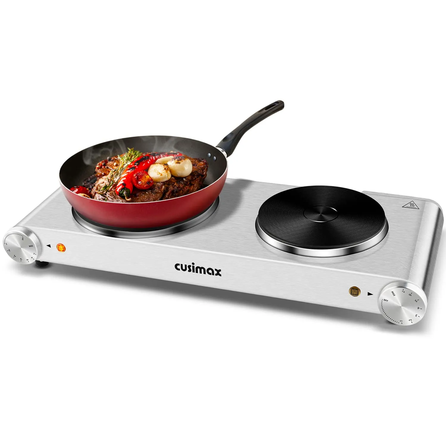 Portable 2-Burner Electric Hot Plate Cooktop